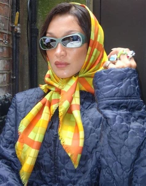 bella hadid headscarf